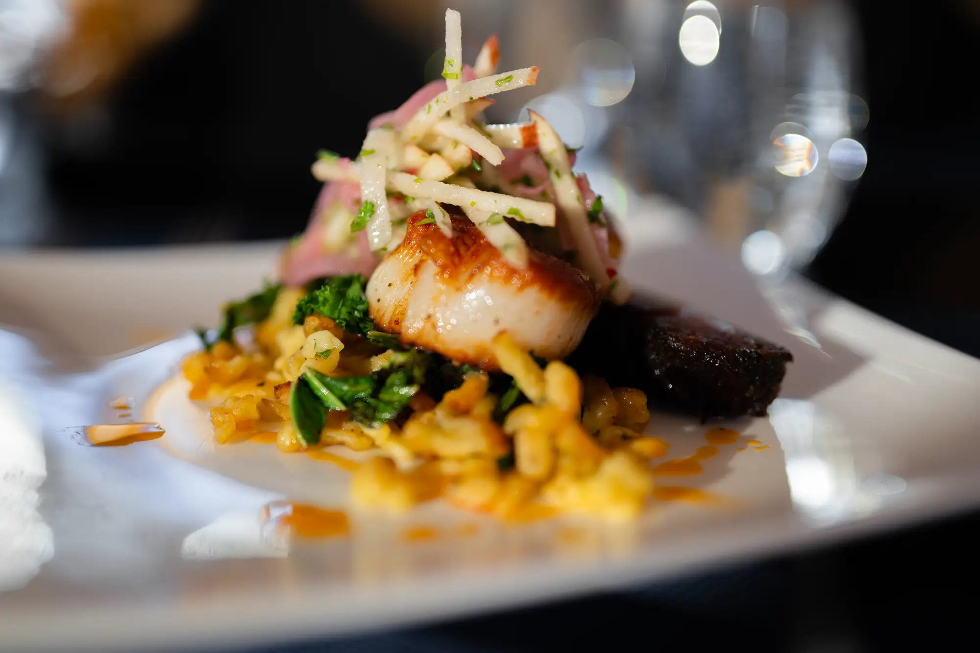 Freshly prepared food in the Tsaina Lodge kitchen