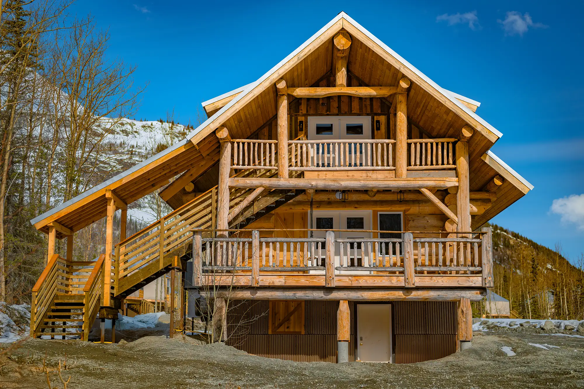 The front of The Crow, the guests-only bar and kitchen at the Alaska Rendezvous Lodge