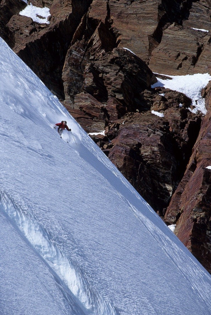 Shane McConkey skiing in Alaska during the filming of The Hedonist