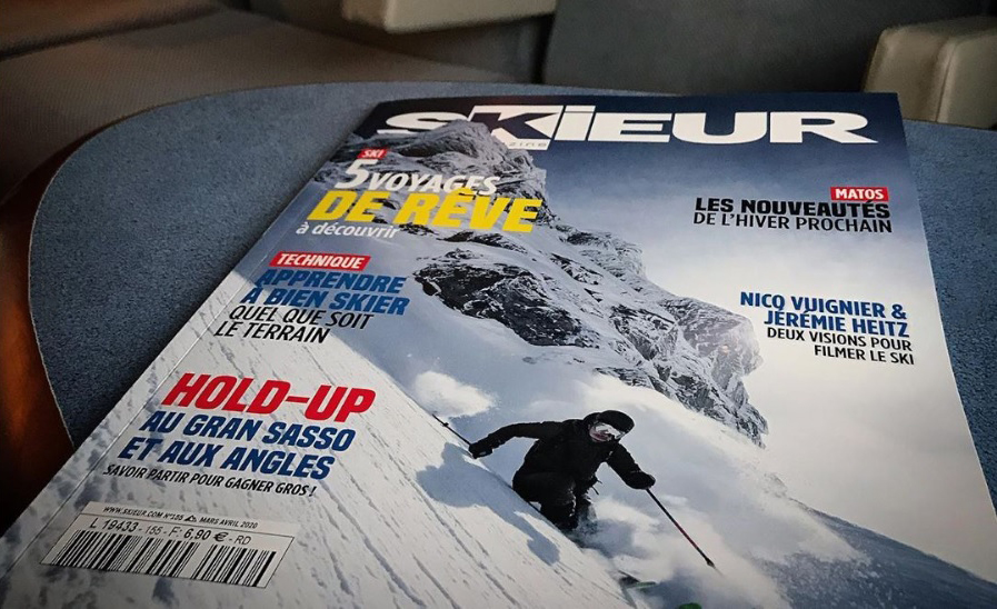 Une du Skieur Magazine n°155 revue française spécialisée dans le ski le snowboard et la montagne