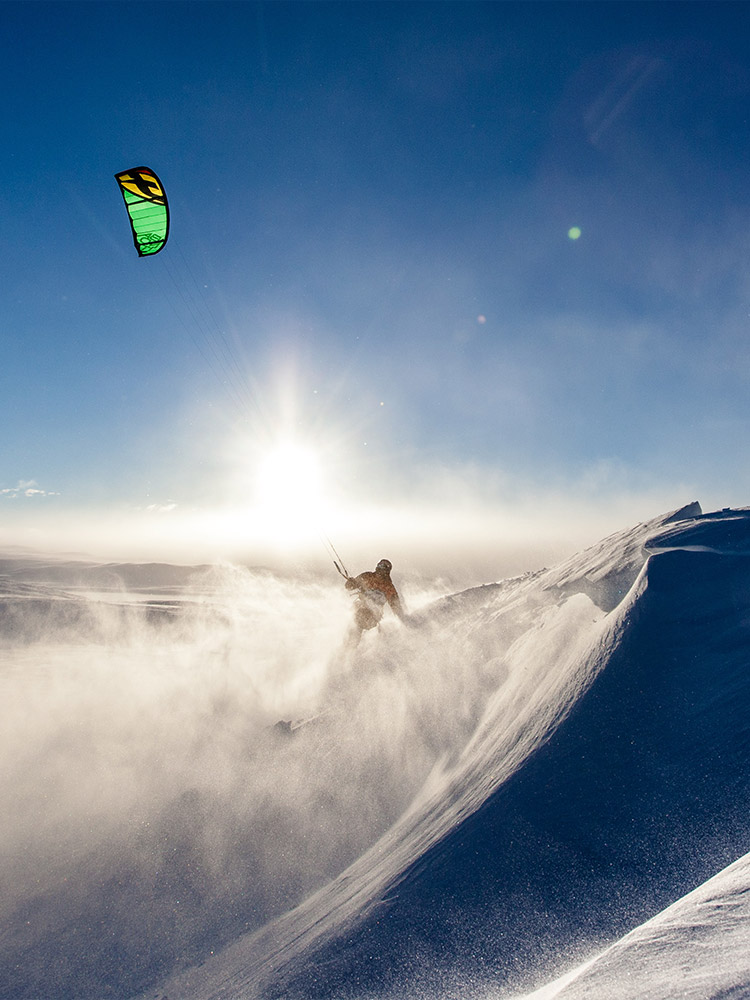 kite skiing kite surf snowboarding valdez alaska